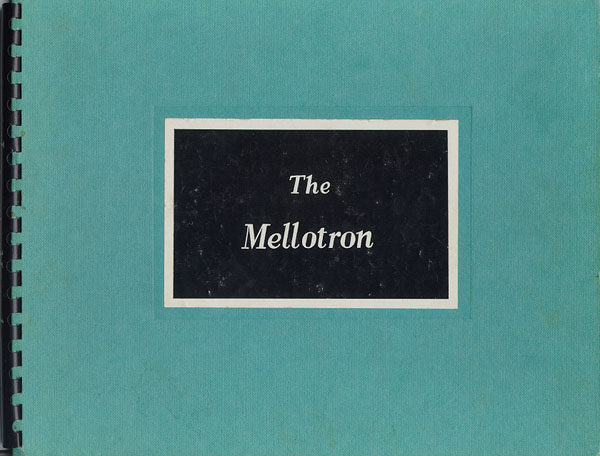 Mellotron Mark II Instruction Manual cover